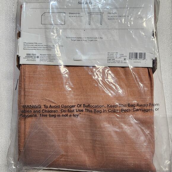 Threshold rectangular tablecloth W60'' x L120'' - Picture 6 of 7